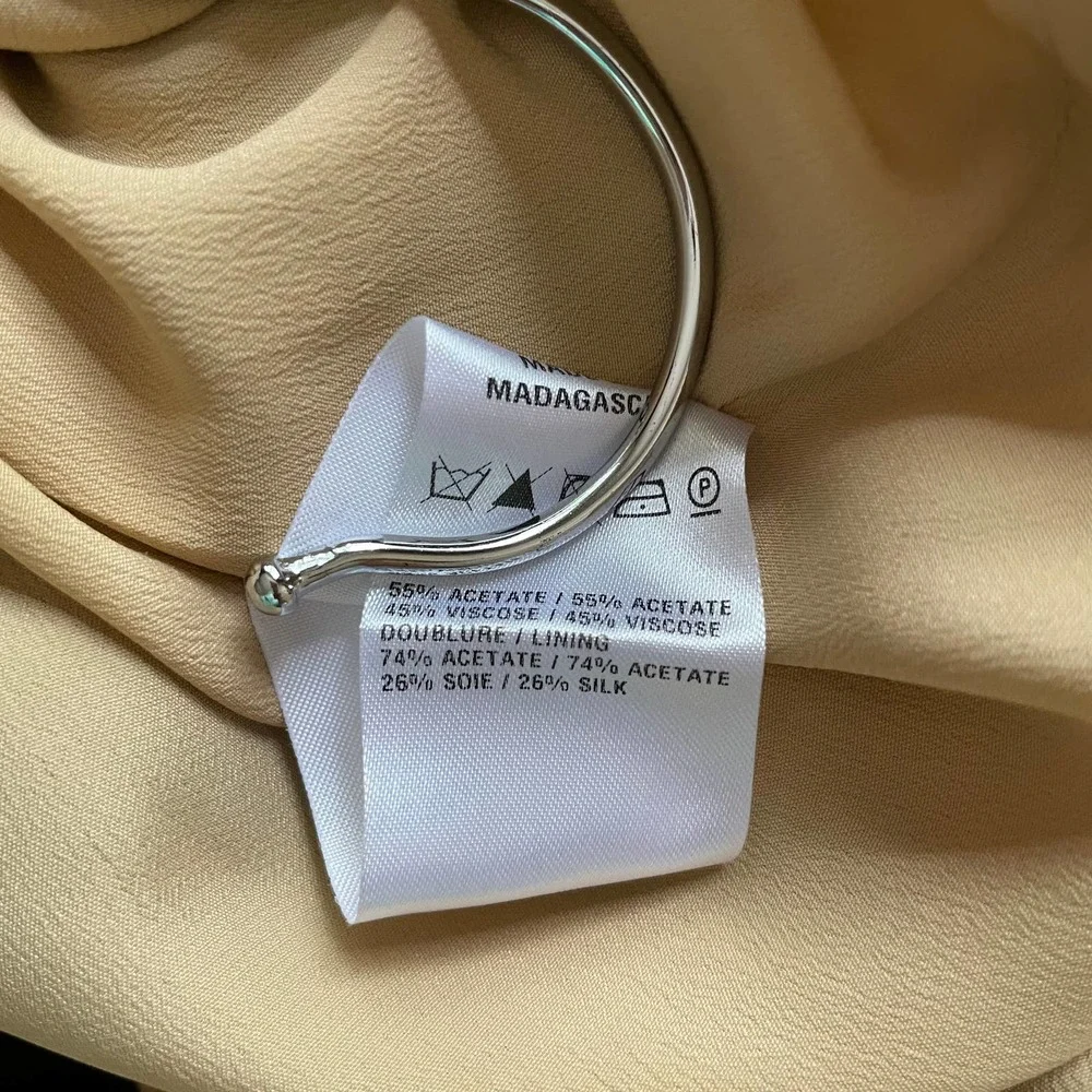 Chloe Shift Dress Three Quarter Sleeves Black Size 34 FR 2 US - Picture 10 of 10